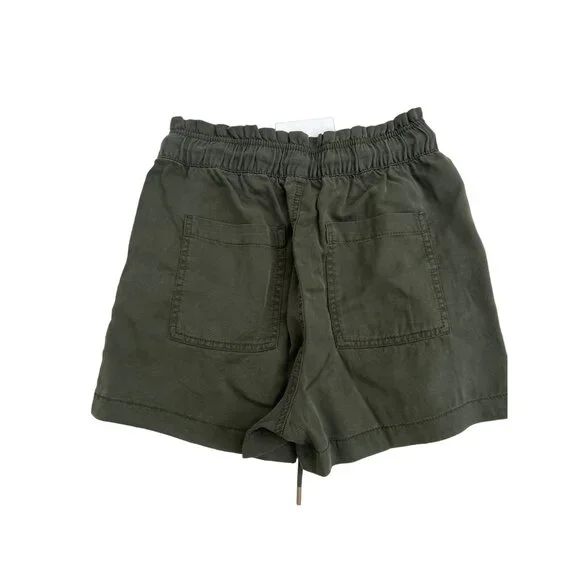 Loft Relaxed Dark Caper Lyocell Shorts - Picture 3 of 4